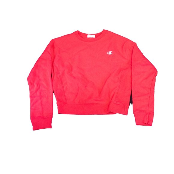 Champion Sweaters - Red Champion Crew Neck Sweater